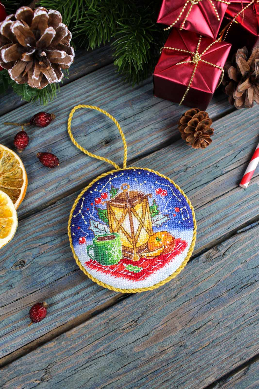 Kit de Punto de Cruz MP Studia SNV-904 – Lantern. Pinkeep