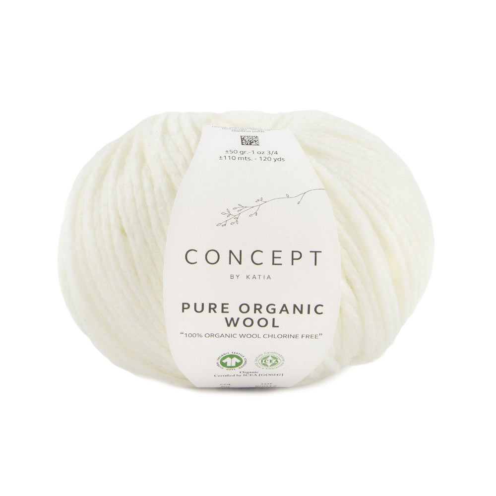 Katia Pure Organic Wool - Laine mérinos biologique sans chlore