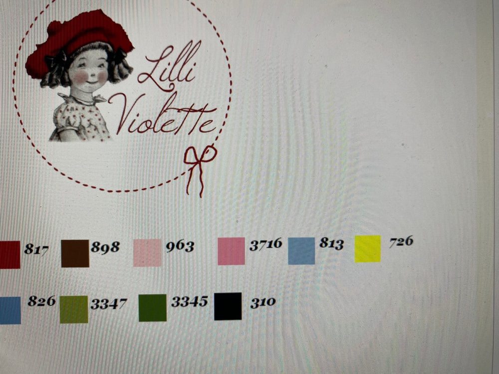 Bimba November - Lilli Violette - Gráfico de punto de cruz
