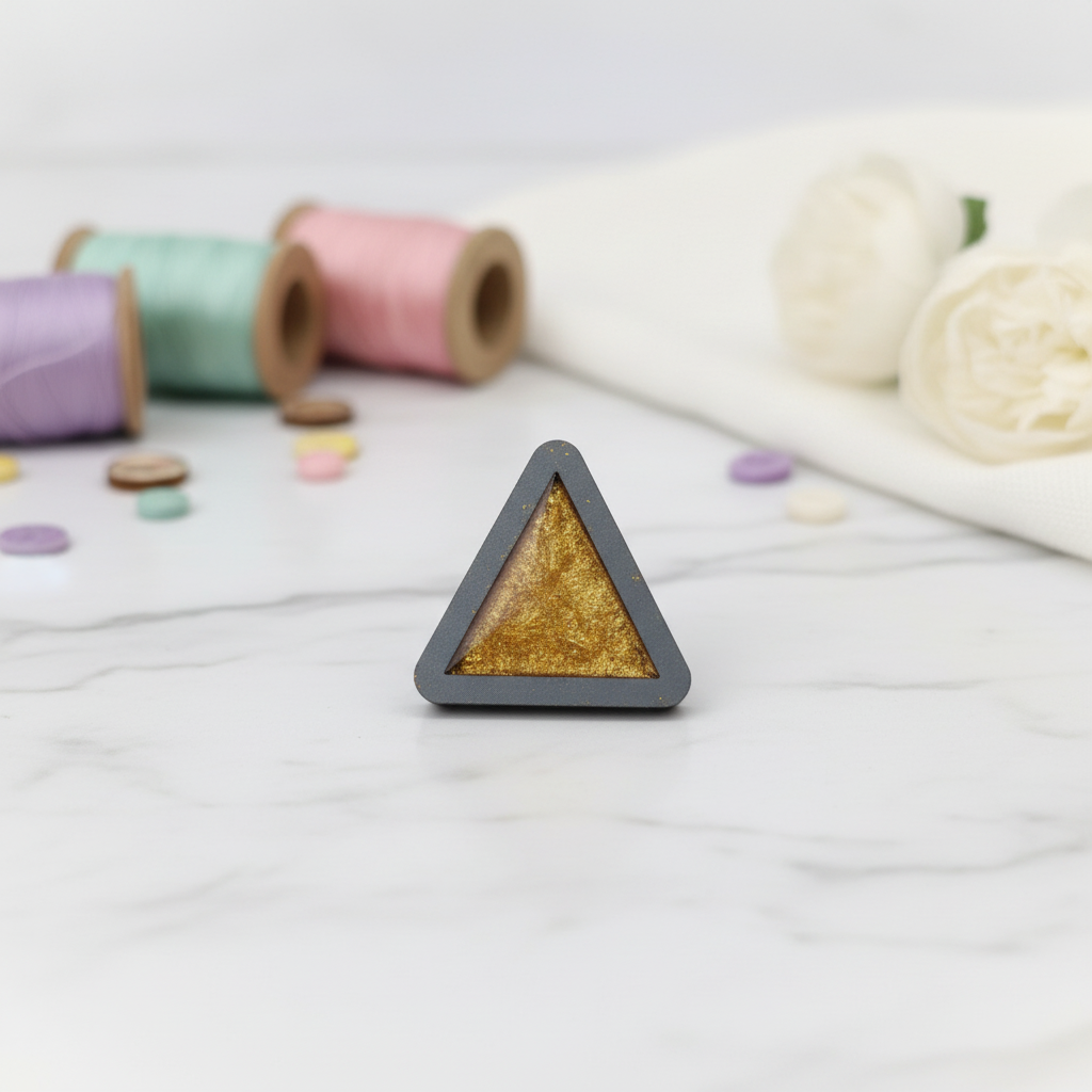 Aimant aiguille triangulaire avec résine époxy - Wizardi KF059/114