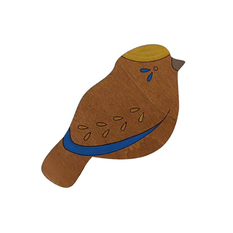 Porte-aiguille magnétique "BIRD BLUE" KF059/200-1 par Wizardi