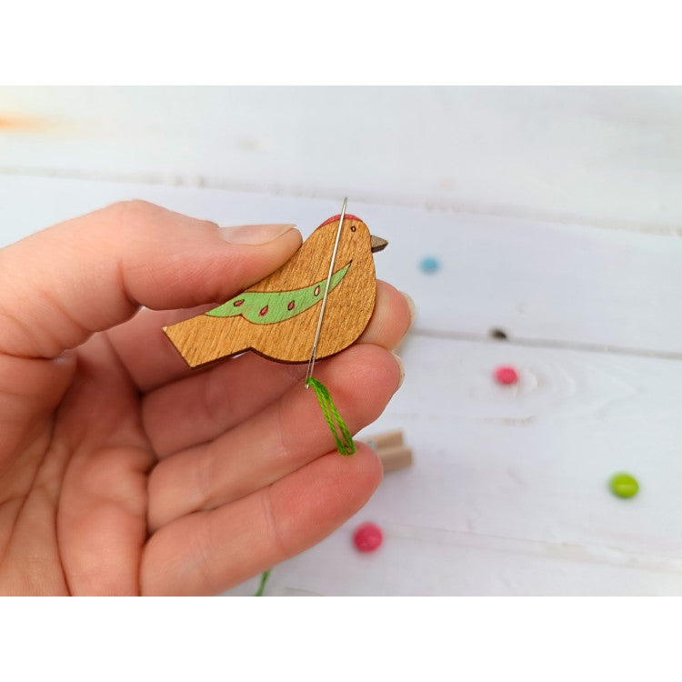 Aimant à aiguilles Wizardi Needleminder « OISEAU VERT » KF059/200-2