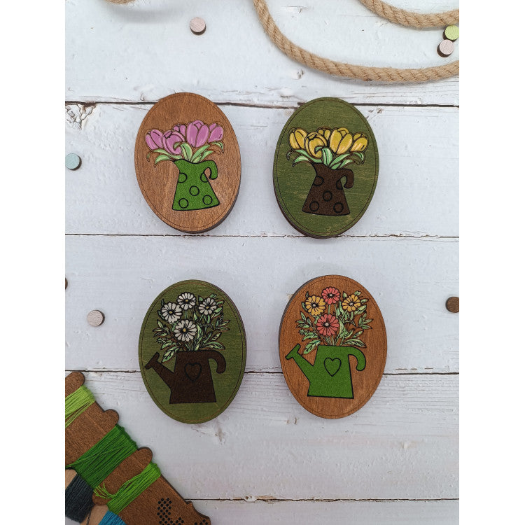 Wooden Needle Case KF056/120G “Tulips” – Kind Fox by Wizardi