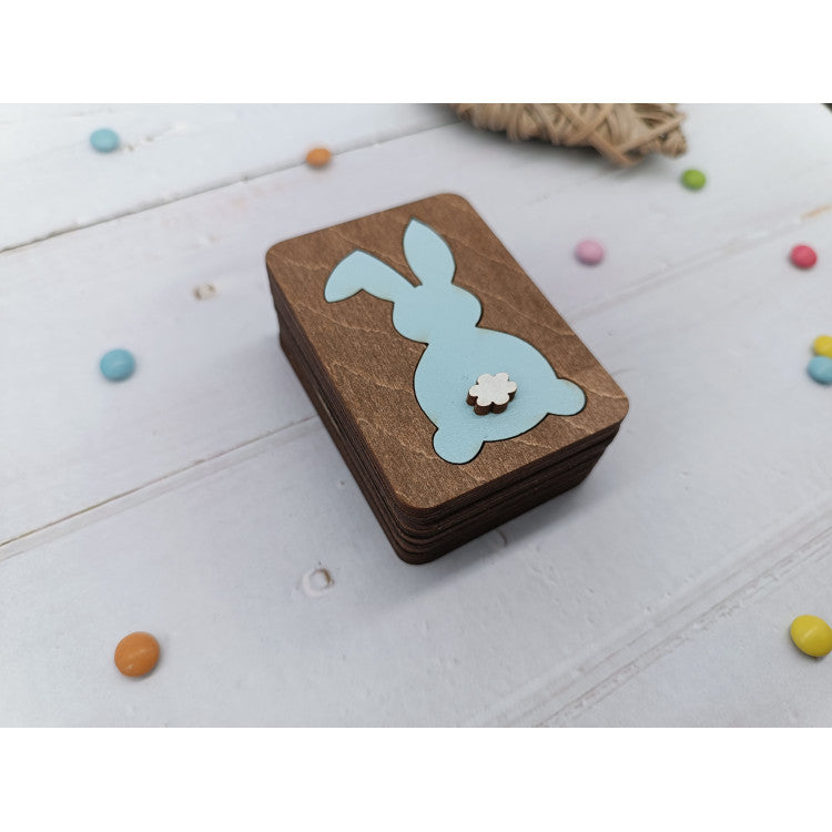Wooden Box with Rabbit Design KF057/31