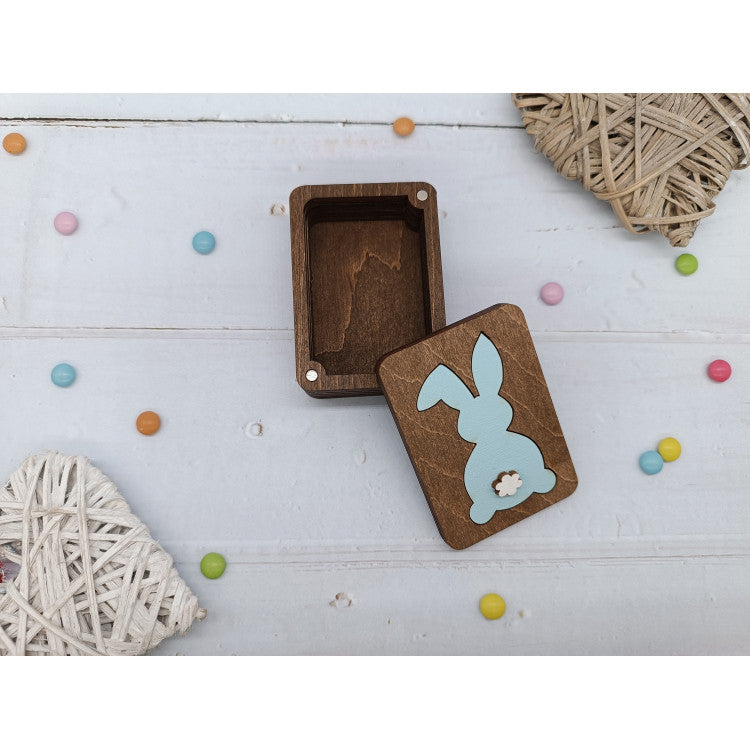 Caja de Madera con Diseño de Conejo KF057/31