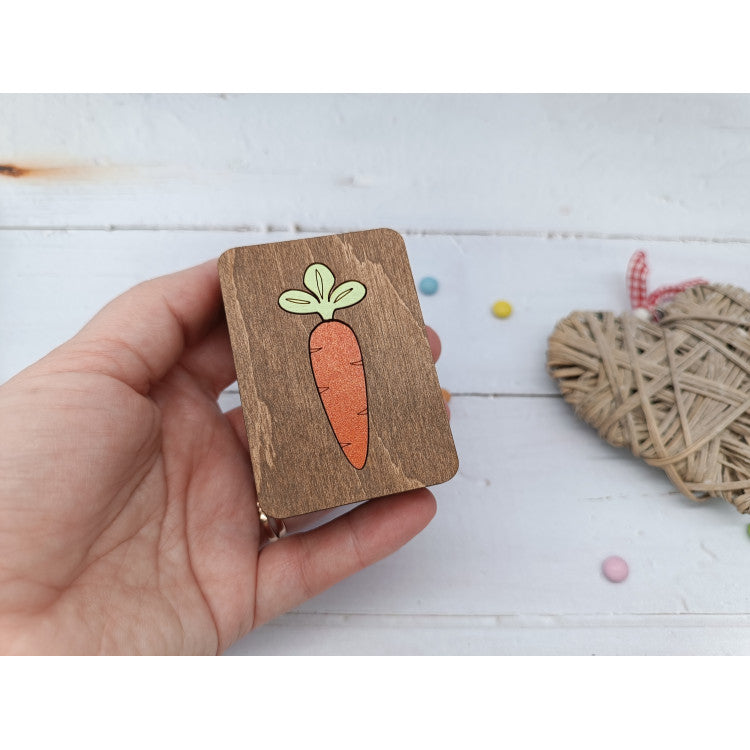 Wooden Organizer Box with Carrot Design KF057/32