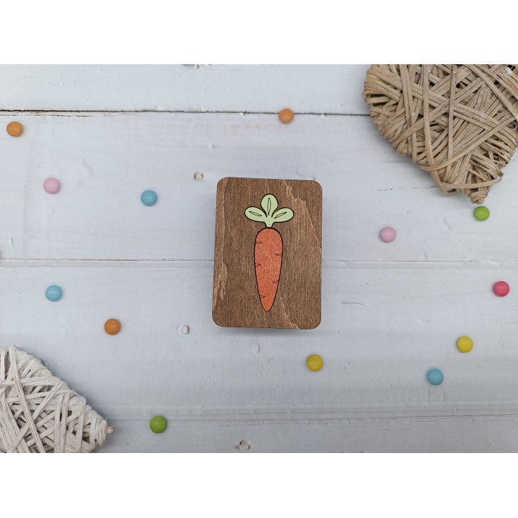 Wooden Organizer Box with Carrot Design KF057/32