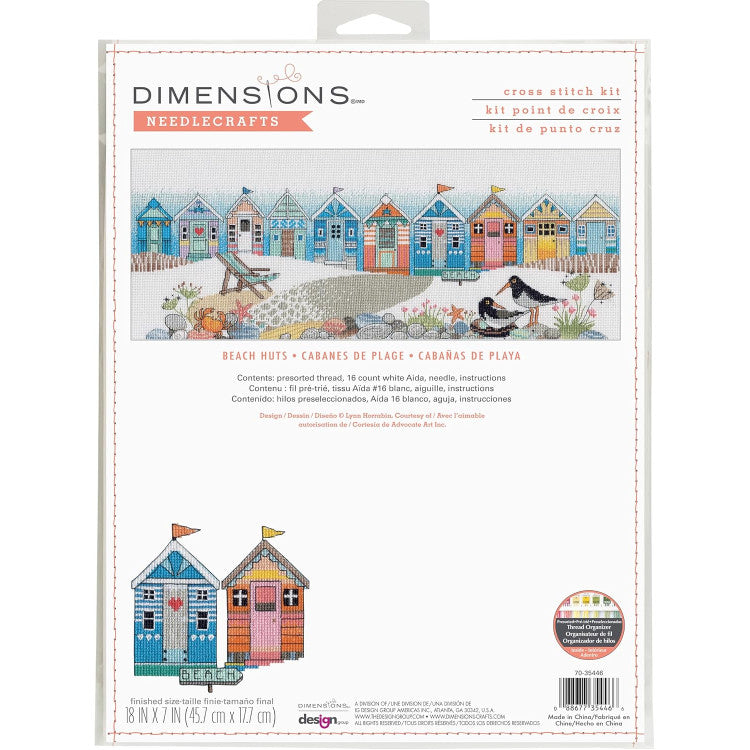 Dimensions Cross Stitch Kit - Beach Huts (70-35446)