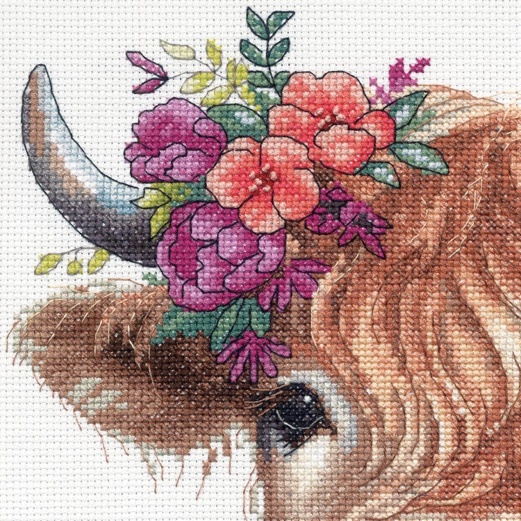 Dimensions Kit de point de croix - Vache des Highlands (70-35449)