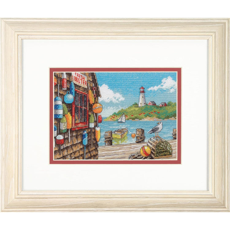 Dimensions Cross Stitch Kit - Petite Gold Collection Dockside (70-65230)