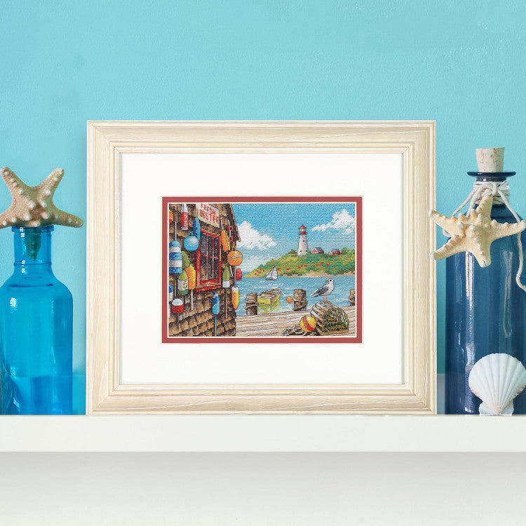 Dimensions Cross Stitch Kit - Petite Gold Collection Dockside (70-65230)