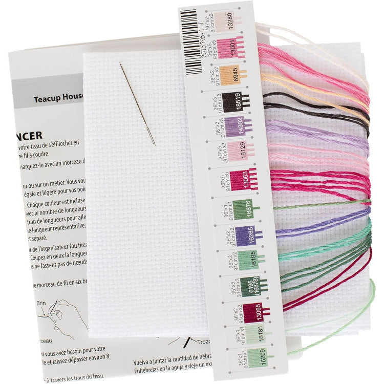 Dimensions Kit de point de croix - Maison de tasse de thé (70-65232)