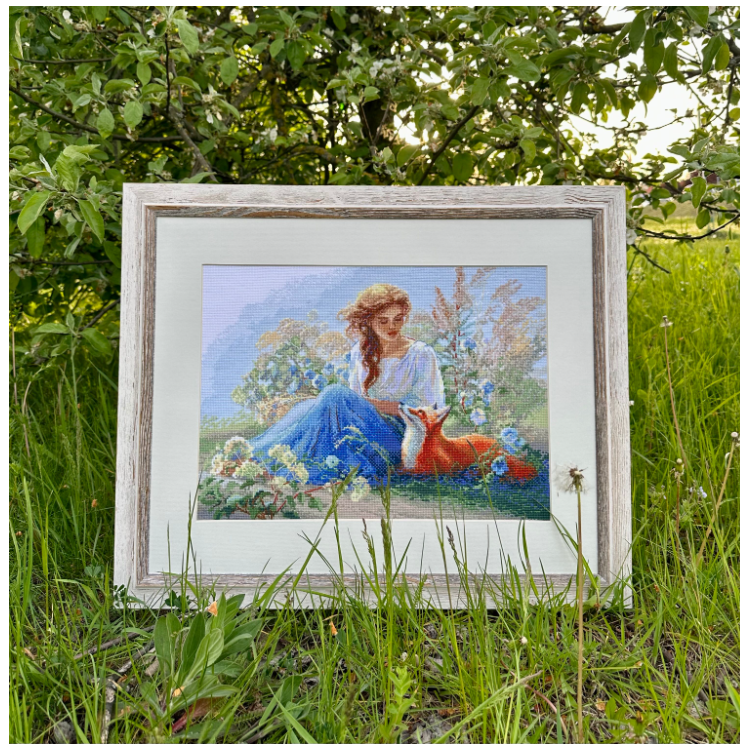 Kit au point de croix - Collection Aine "Mère Nature. Prairie" A1004