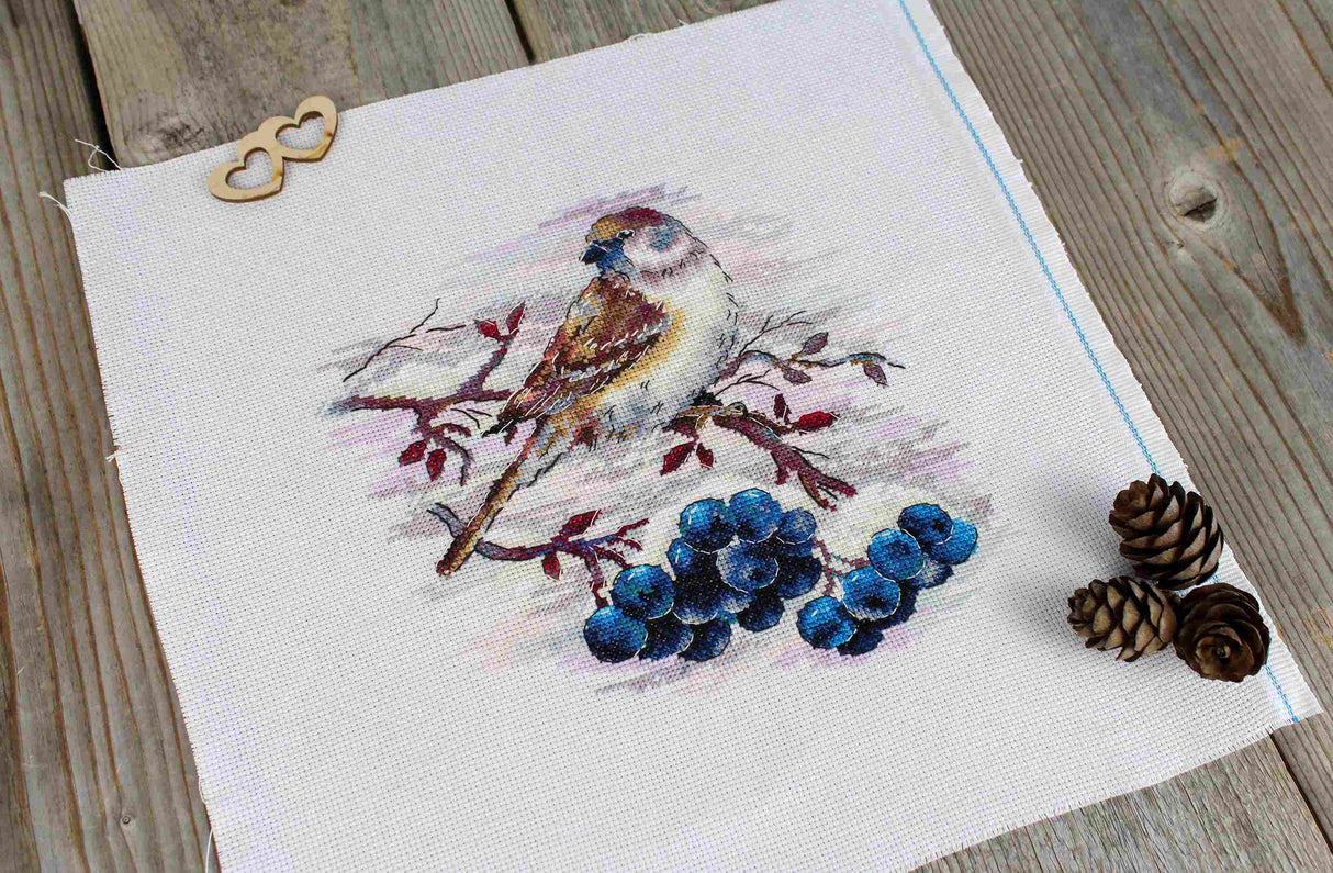 Moineau agile – Kit de point de croix MP Studia SNV-920