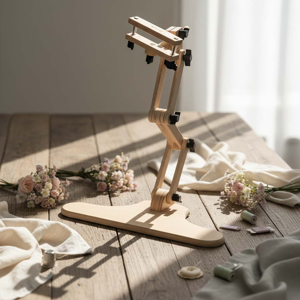 Nurge 190-14 Adjustable Table/Chair Stand | Professional Embroidery