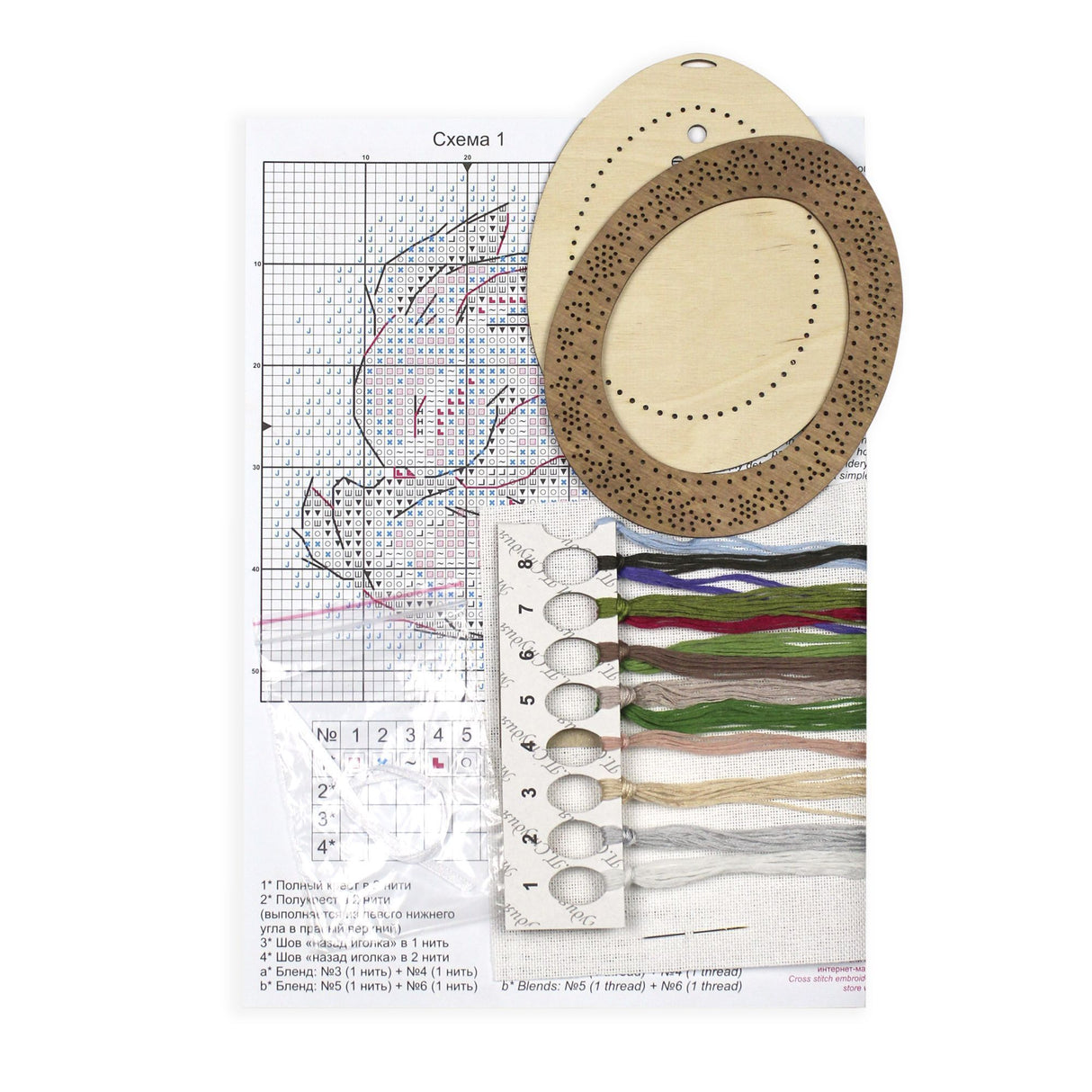 Broderie au point de croix sur socle en bois « Miniature. Lapin endormi » SO-113 par MP Studia