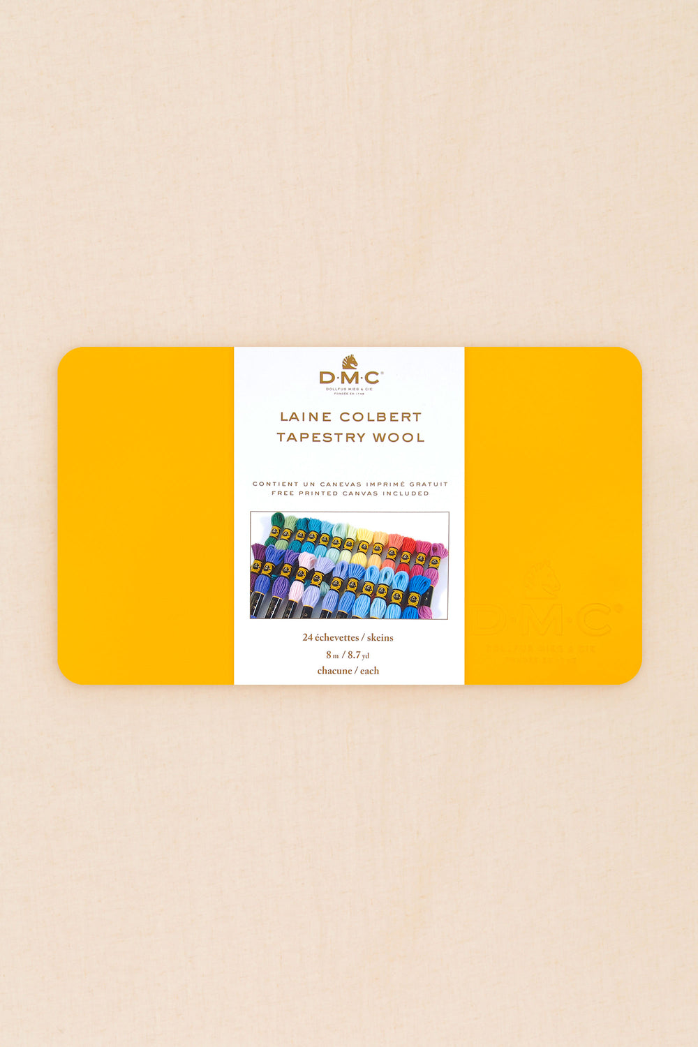 Coffret métal contenant 24 écheveaux de laine DMC Colbert - Edition limitée : L'élégance de la broderie