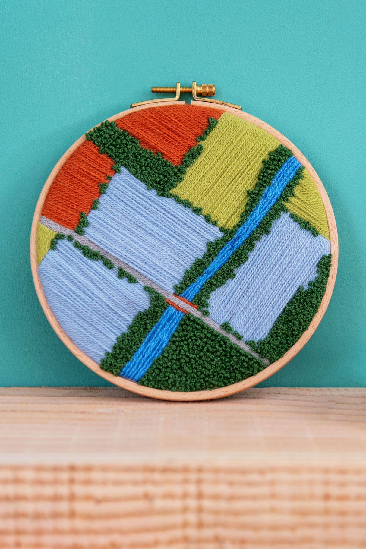 A Walk in the Forest" - Eco Vita Organic Wool Thread with Natural Dyes - Cross Stitch and Punch Needle Embroidery Book
