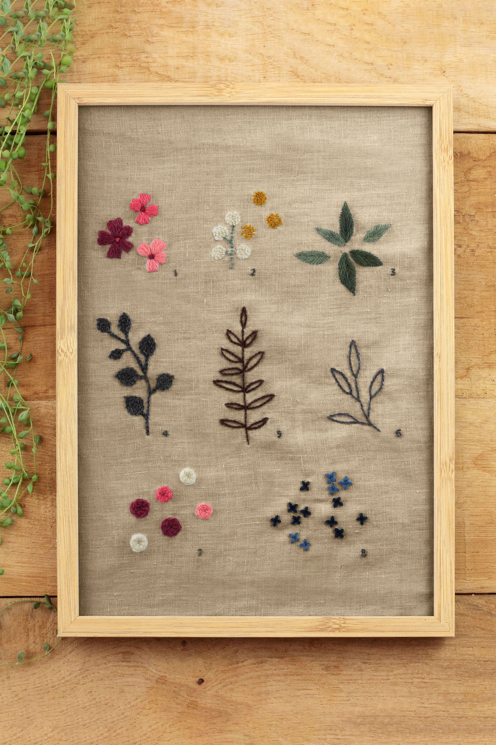Colección Botánica Eco Vita: Hilos de Lana Orgánica y Patrones de Bordado Natural