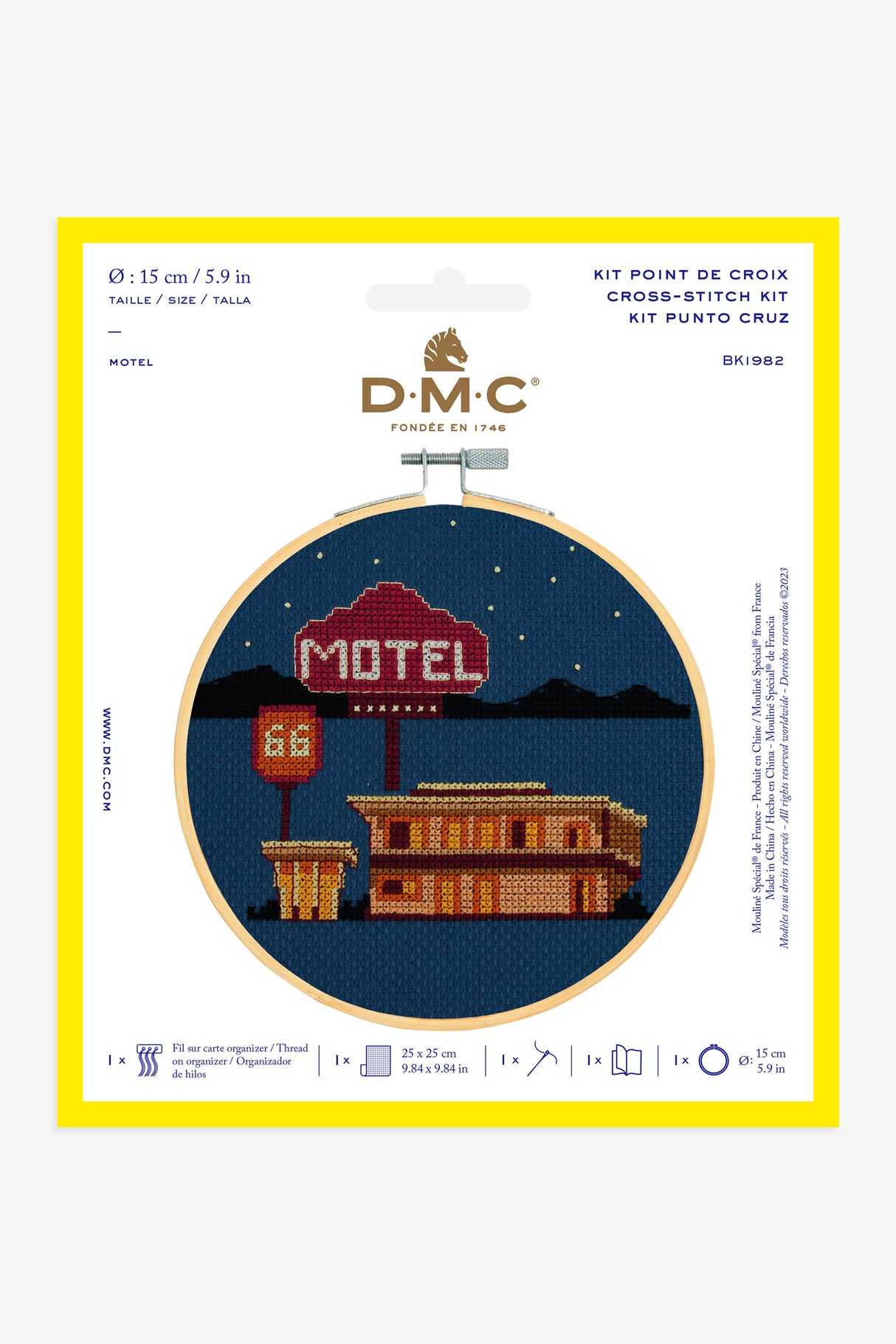 Kit de Punto de Cruz "Motel American Dream" de DMC