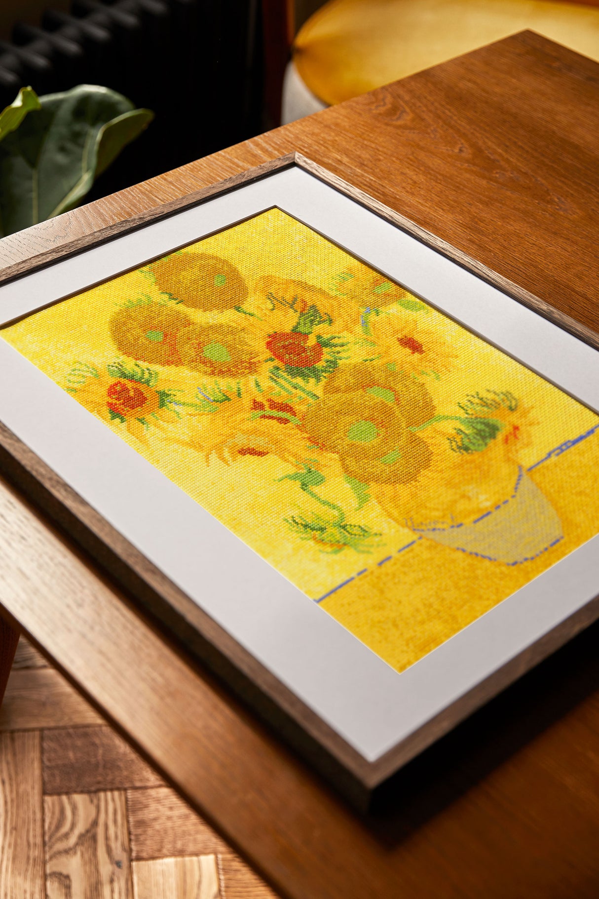 Kit de point de croix « Tournesols de Van Gogh » - The National Gallery, Advanced DMC