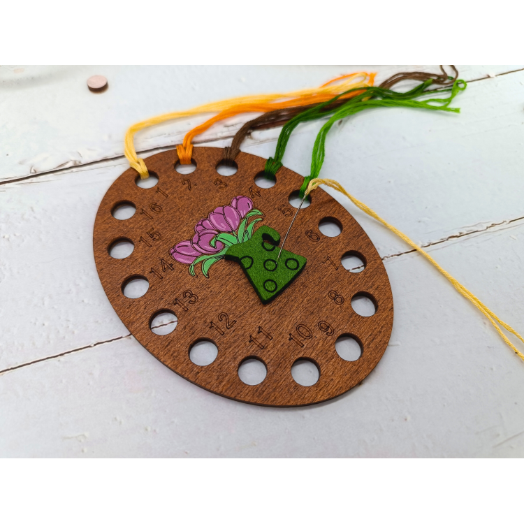 Organiseur de fils KF017/120P « Tulipes roses » – Kind Fox par Wizardi