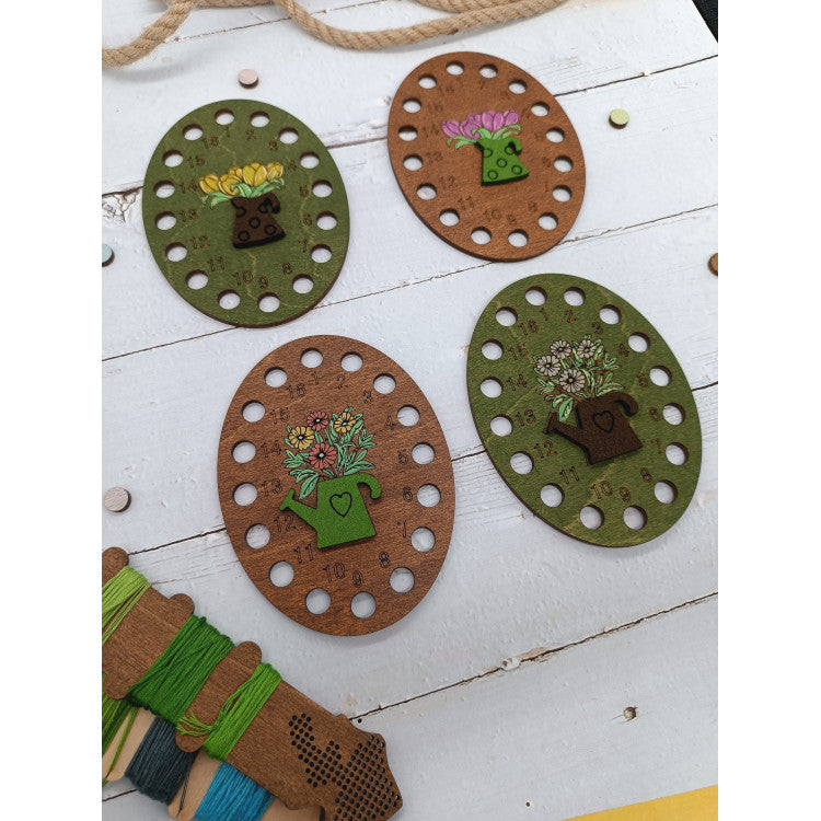 Thread Organizer KF017/120P “Pink Tulips” – Kind Fox by Wizardi