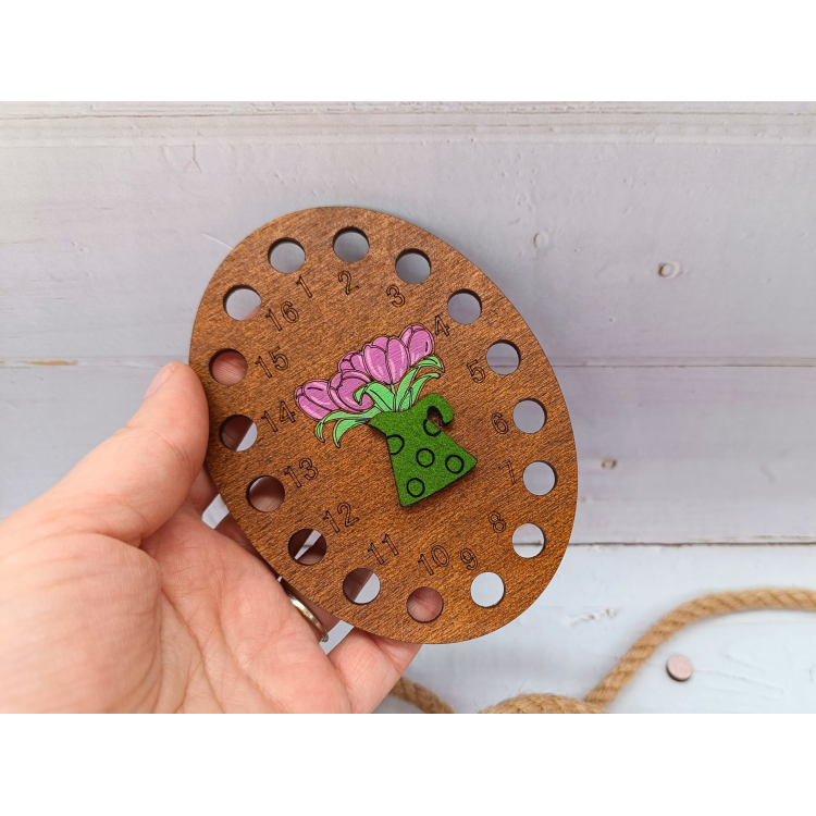 Organiseur de fils KF017/120P « Tulipes roses » – Kind Fox par Wizardi