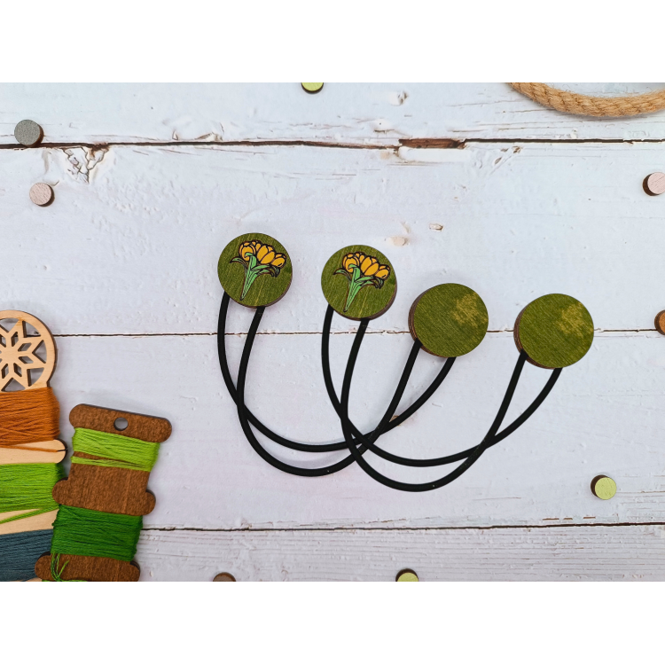 Magnetic Keepers Tulips (2-Pack) KF040/1G | Magnetic Fabric Fasteners