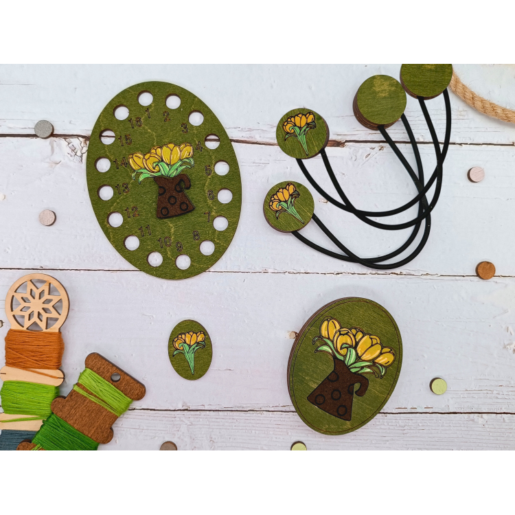 Magnetic Keepers Tulips (2-Pack) KF040/1G | Magnetic Fabric Fasteners