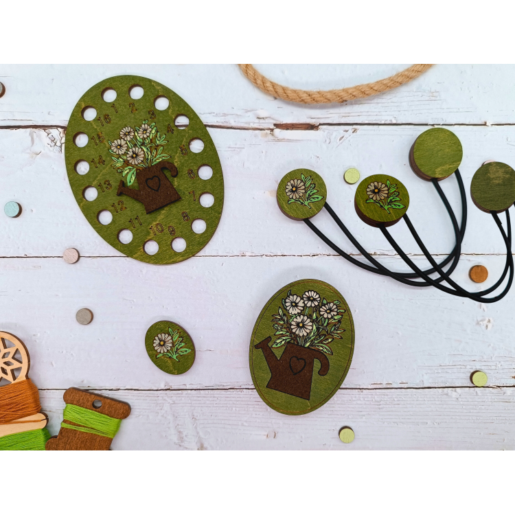 Magnetic Keepers Flowers (2 unidades) KF040/2G | Sujetadores magnéticos para tela