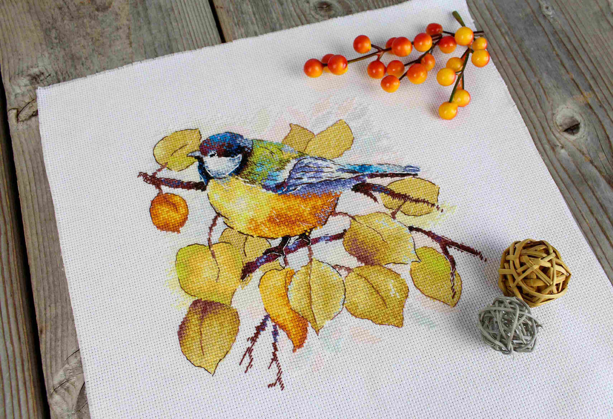 Kit de point de croix « Dans la forêt d'automne » SNV-923