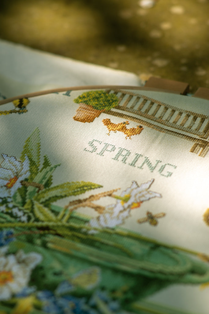 Primavera en el jardín - Lanarte - Kit de punto de cruz PN-0007964