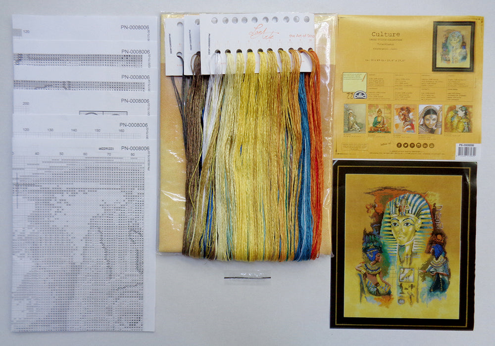 Tutankhamun - Lanarte - Kit de punto de cruz PN-0008006