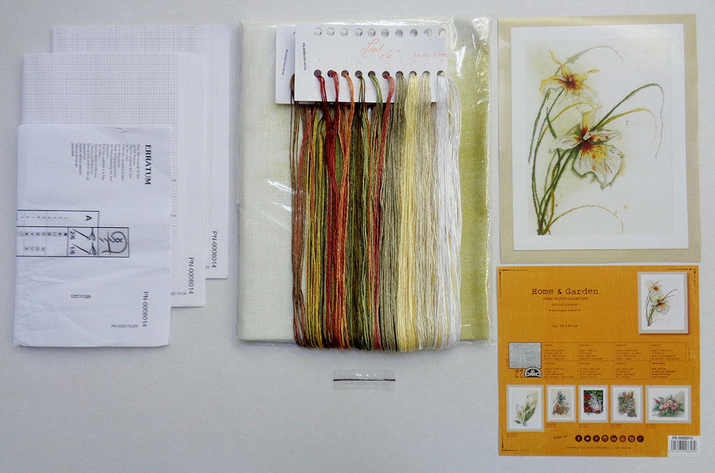 Orquídea - Lanarte - Kit de punto de cruz PN-0008014