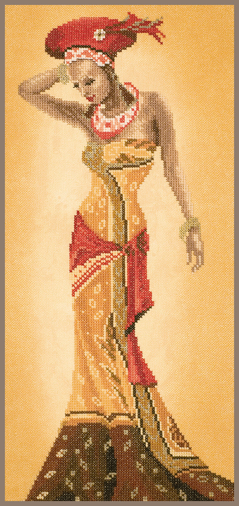 Moda africana II - Lanarte - Kit de punto de cruz PN-0008097