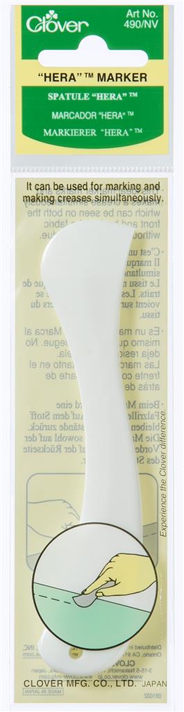 Marcador Hera Clover para trazado en tejidos, herramienta de costura y patchwork en su embalaje original