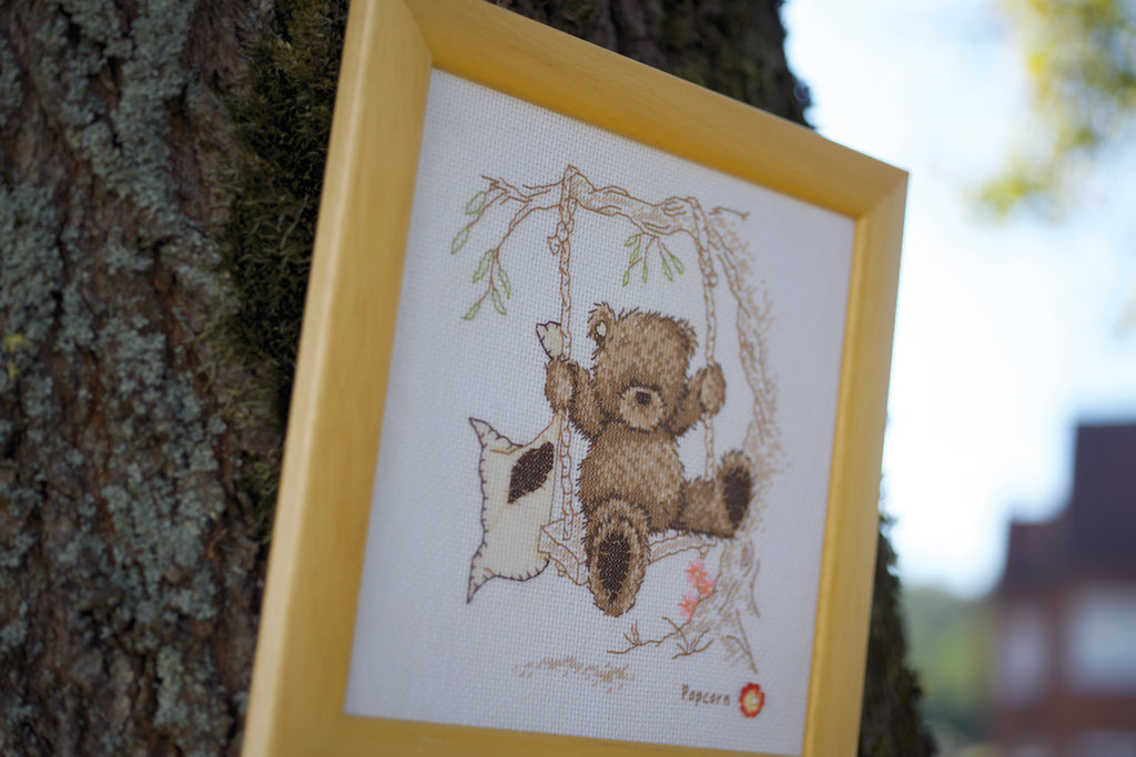 Popcorn bear swing - Vervaco - Kit de punto de cruz PN-0011188