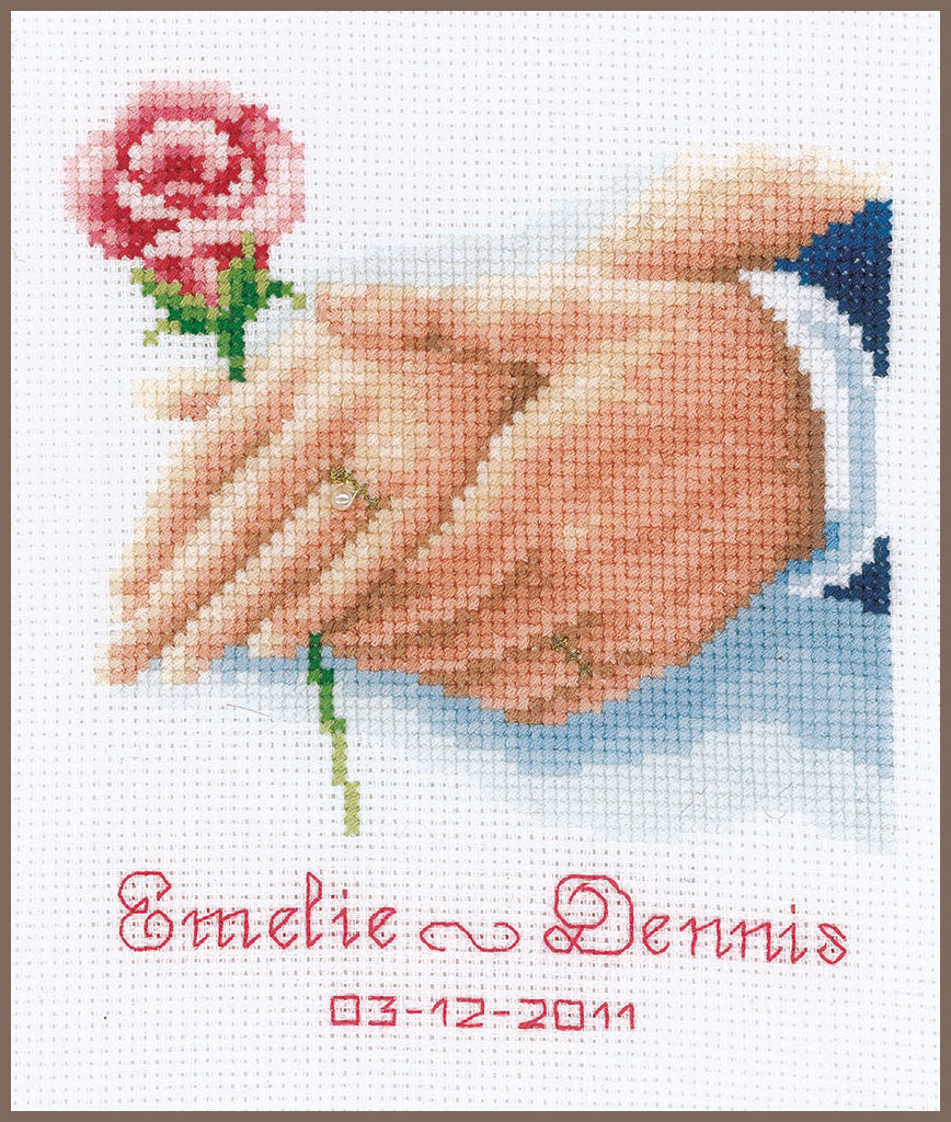 Anillo de bodas - Vervaco - Kit de punto de cruz