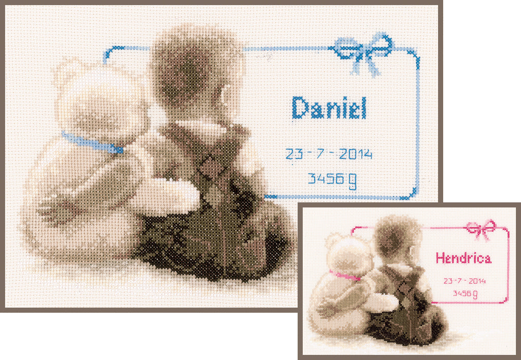 Mi peluche favorito - Vervaco - Kit de punto de cruz PN-0021672