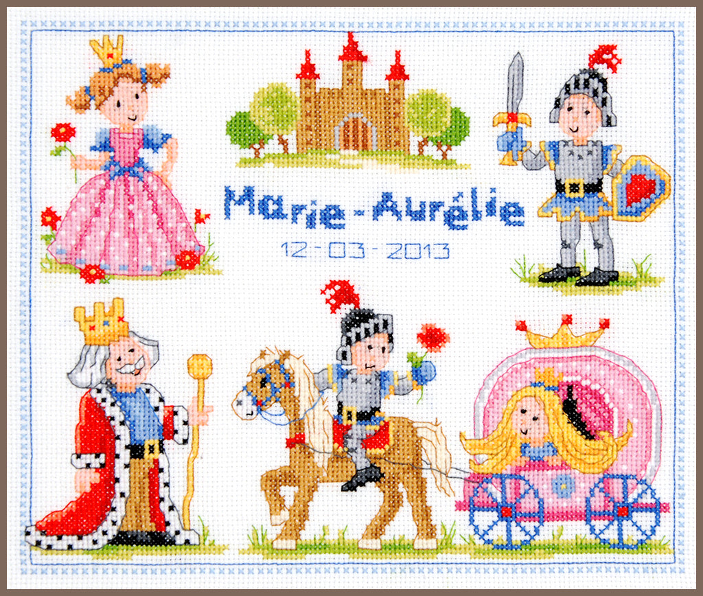 Caballeros y princesas - Vervaco - Kit de punto de cruz PN-0145975