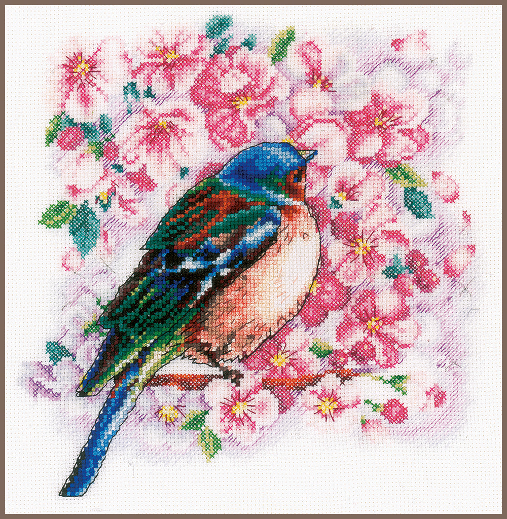 Bird among flowers - Vervaco - Cross stitch kit PN-0147275