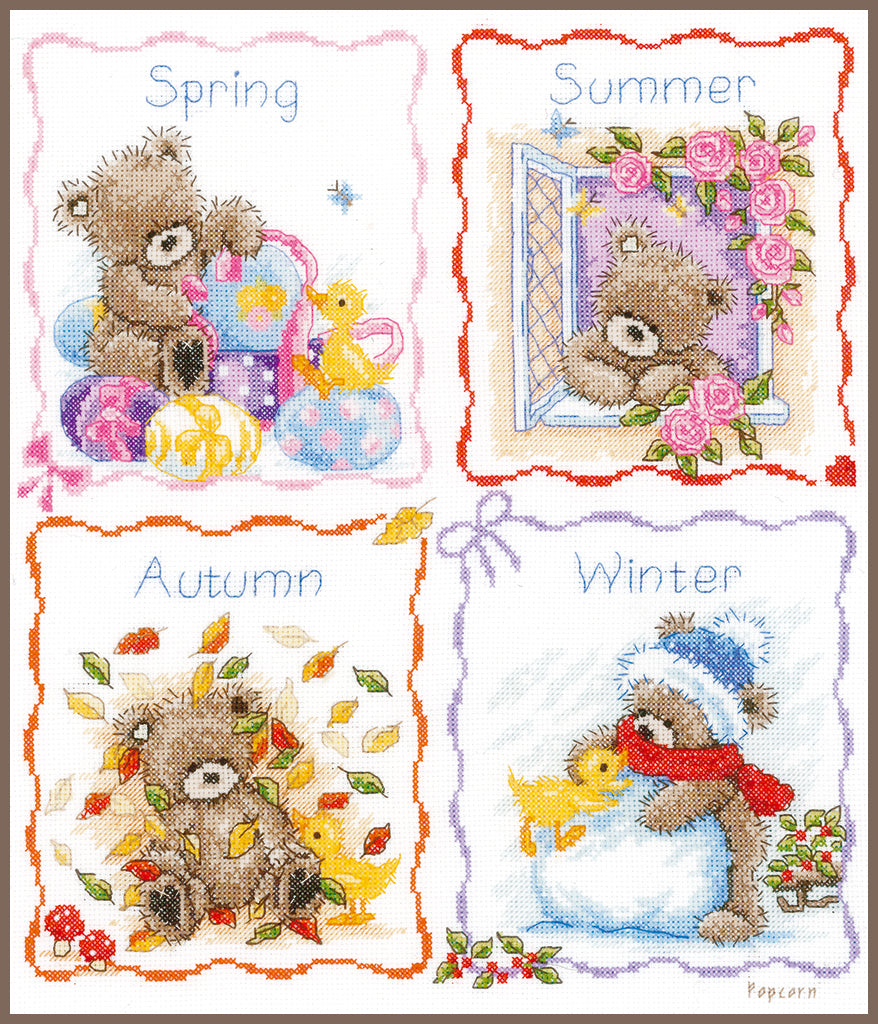 Popcorn 4 Seasons - Vervaco - Kit de punto de cruz PN-0148100