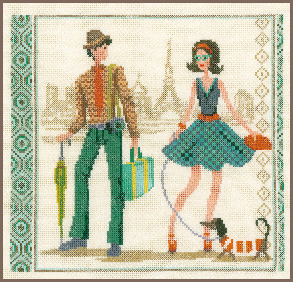 Vintage in Paris - Vervaco - Kit de punto de cruz PN-0149958