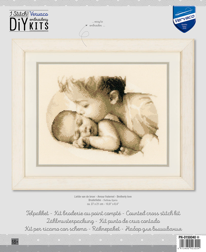 Natalicio - Amor fraterno - Vervaco - Kit de punto de cruz PN-0150040
