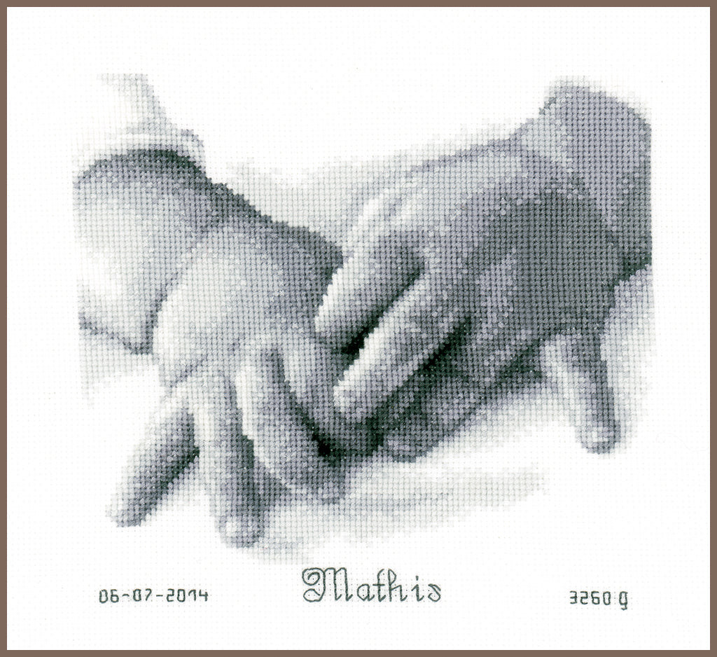 Manos de bebe - Vervaco - Kit de punto de cruz PN-0150172