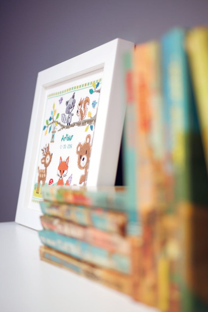 Animales del bosque - Vervaco - Kit de punto de cruz