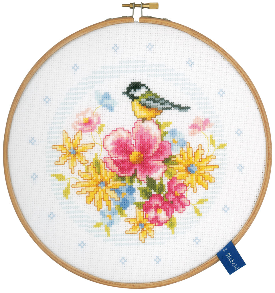 Bird and Flowers - Vervaco - Cross Stitch Kit PN-0151945