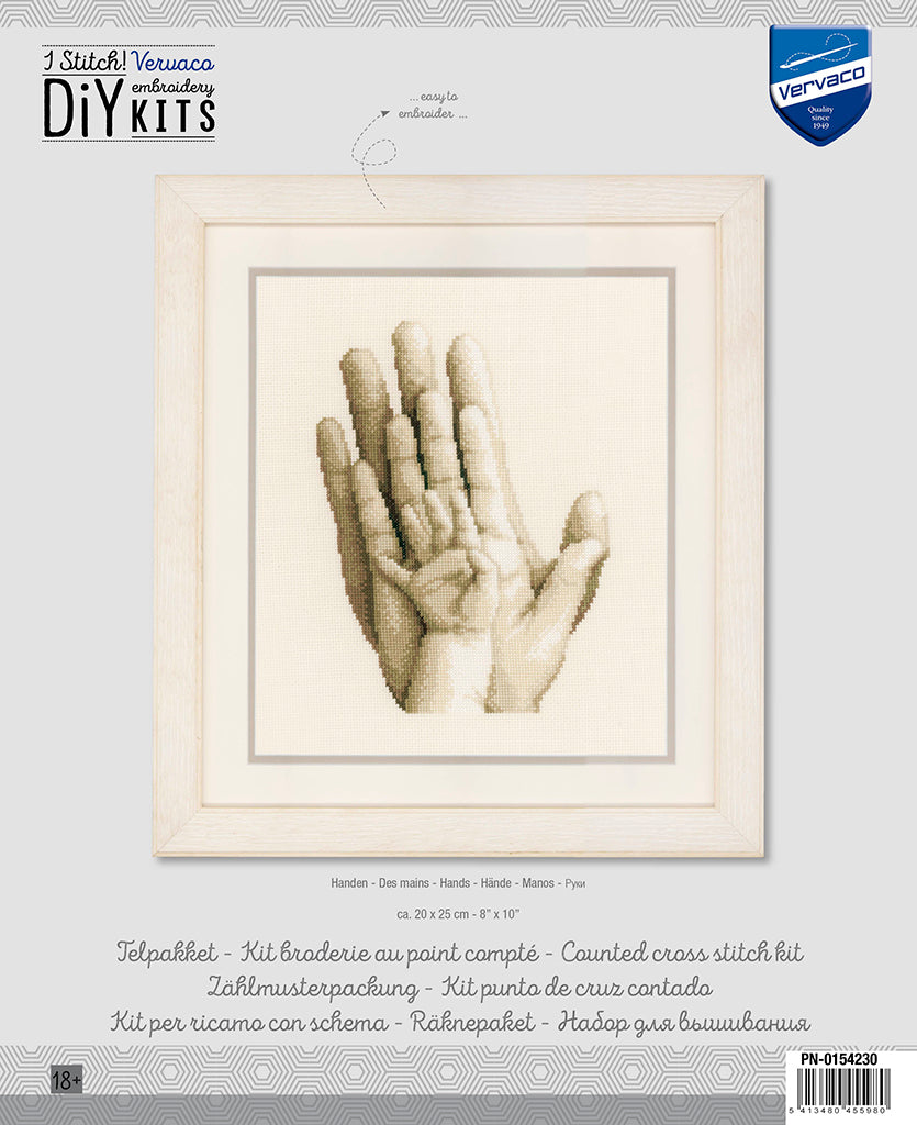 Manos - Vervaco - Kit de punto de cruz PN-0154230