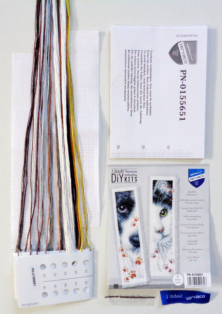 Dog and cat set of 2 - Vervaco - Kit de punto de cruz PN-0155651